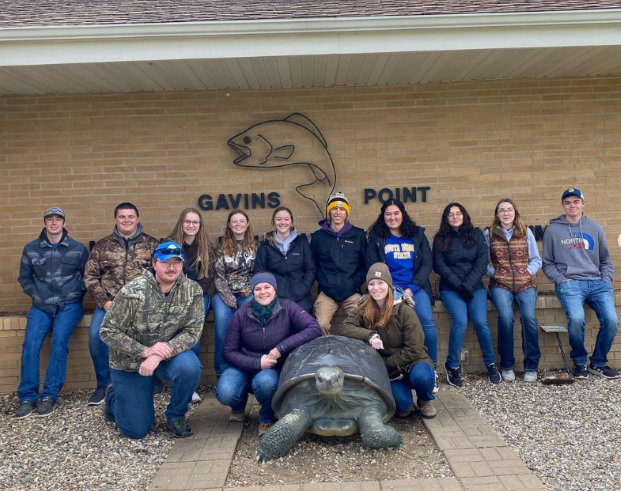The American Fisheries Society Student Subunit took a trip to Gavins Point National Fish Hatchery.