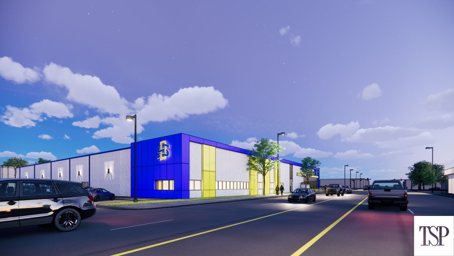 A rendering of the exterior of the SDSU Metro Center on Minnesota Avenue in Sioux Falls.