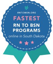 Badge for Fastest RN to B.S.N. Program Online in South Dakota