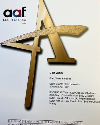 South Dakota State University’s National Student Advertising Competition team received two Gold ADDY awards and the Best of Show award for the student category.