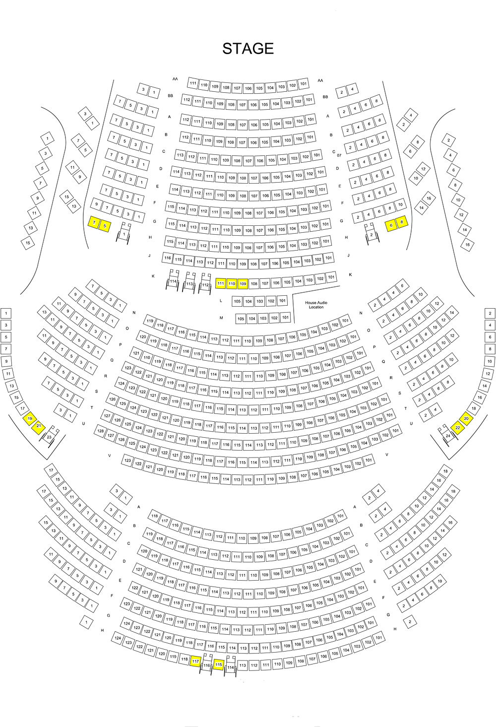 Pac Seating Chart