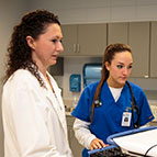 clinical nurse leader with a nurse