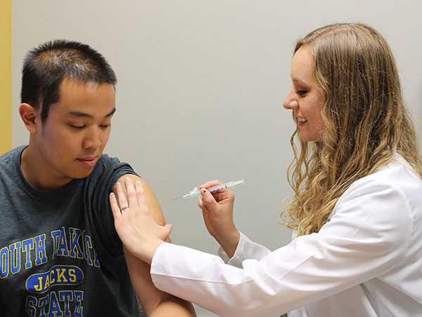 patient receiving a vaccination