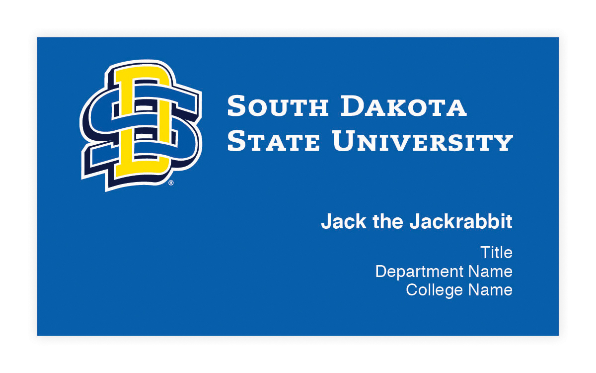 South Dakota State University Official Business Cards