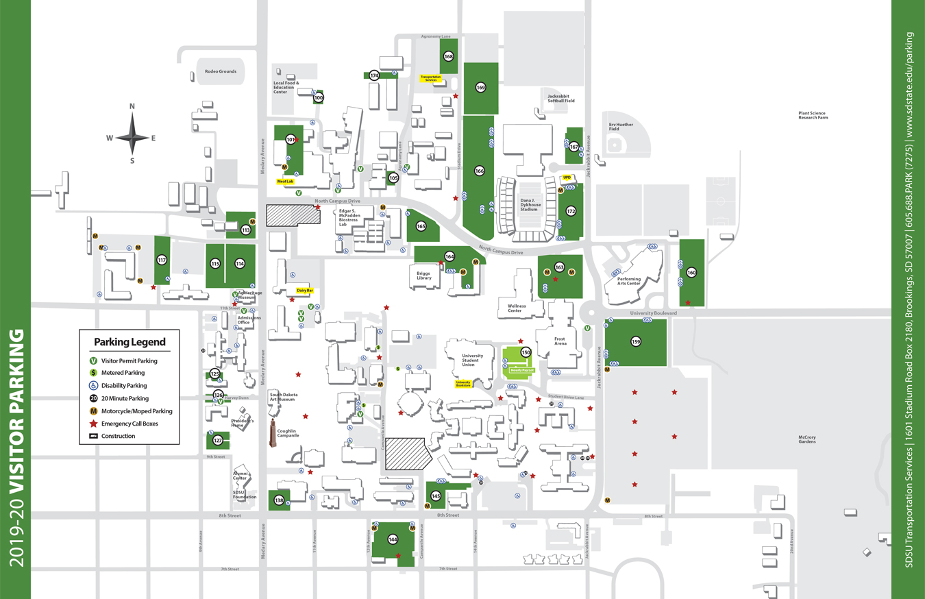 Parking Maps South Dakota State University