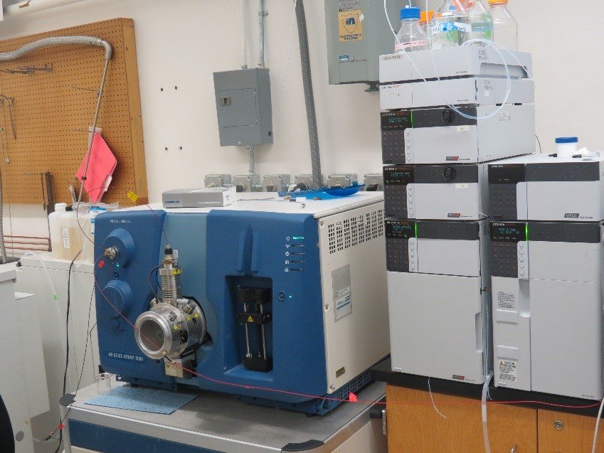 Picture of Shimadzu UHPLC-AB Sciex QTRAP 5500 Mass Spectrometry System