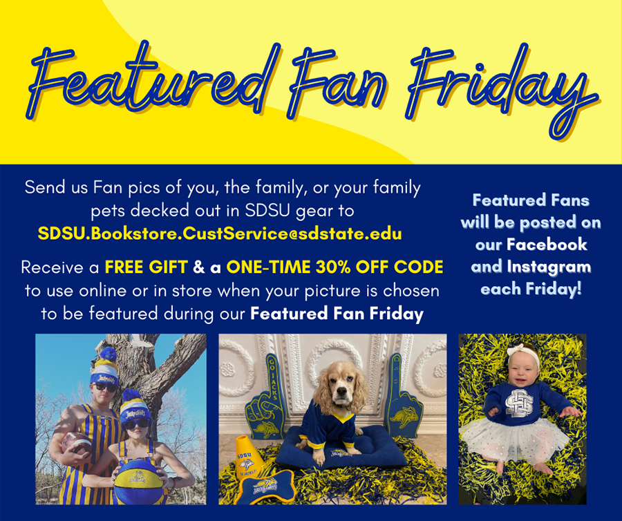 University Bookstore - featured fan Friday ad