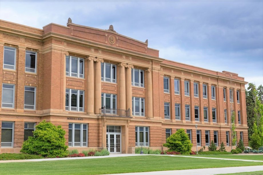 The facade of Morrill Hall, Administrative Building.