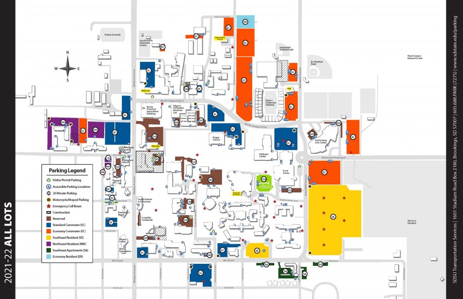 2021-22 All Lots Parking Map