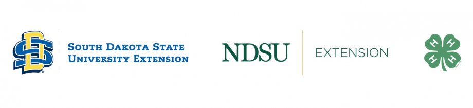 SDSU Extension, NDSU Extension, and 4-H Logos