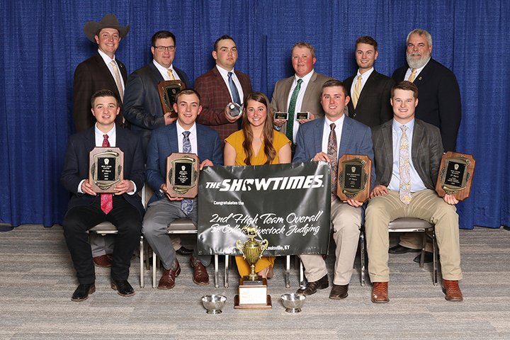 The SDSU Livestock Judging Team earned reserve overall at the national contest.