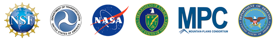 National Science Foundation, US Department of Transportation, NASA, Department of Energy, Mountain Plains Consortium, Department of Defense