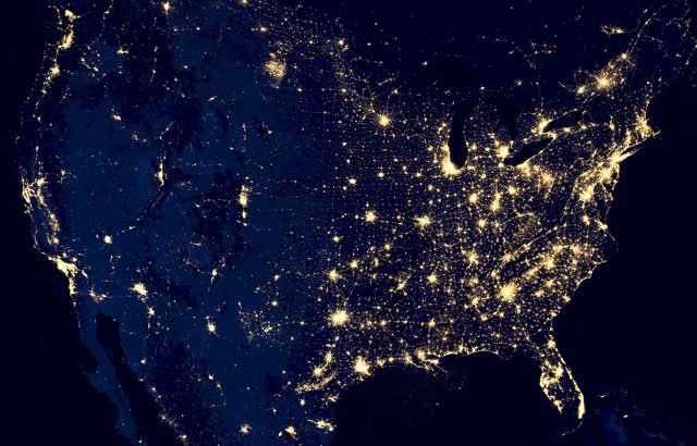 GIS - US Lights at Night
