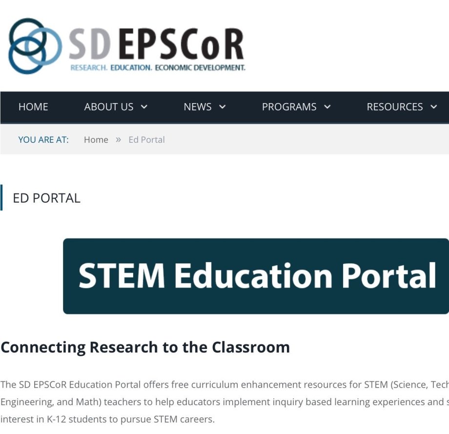 EPSCoR web page