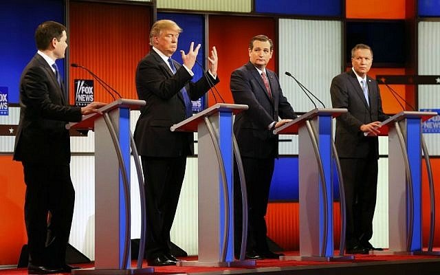 public domain image of 2016 Republican debate