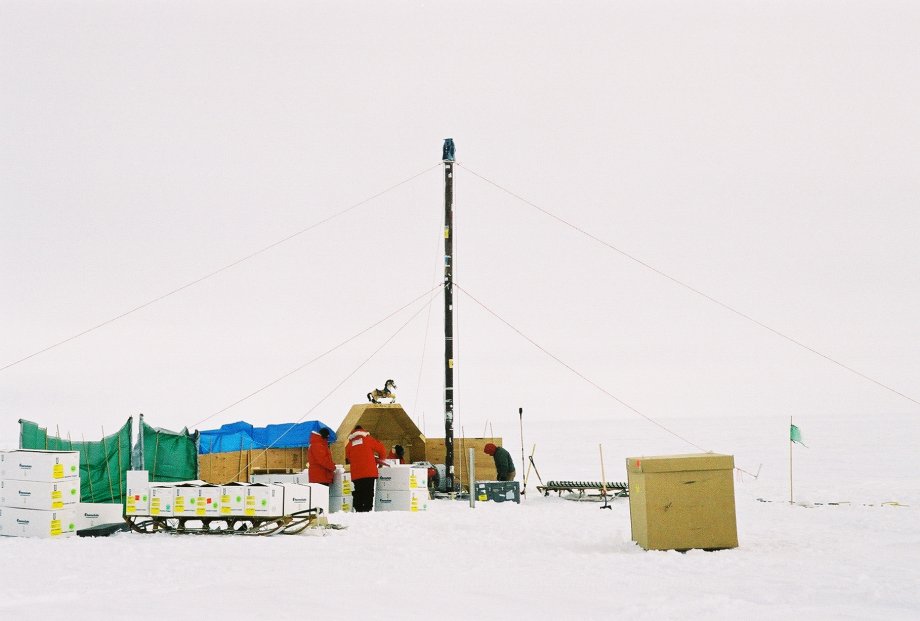 Drill site in Antartica