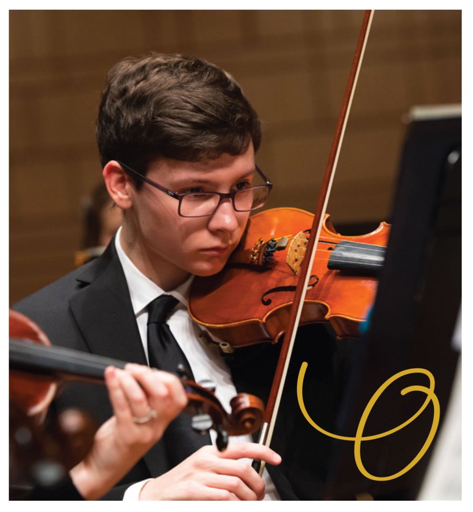 Correct use of O on an image of a violinist