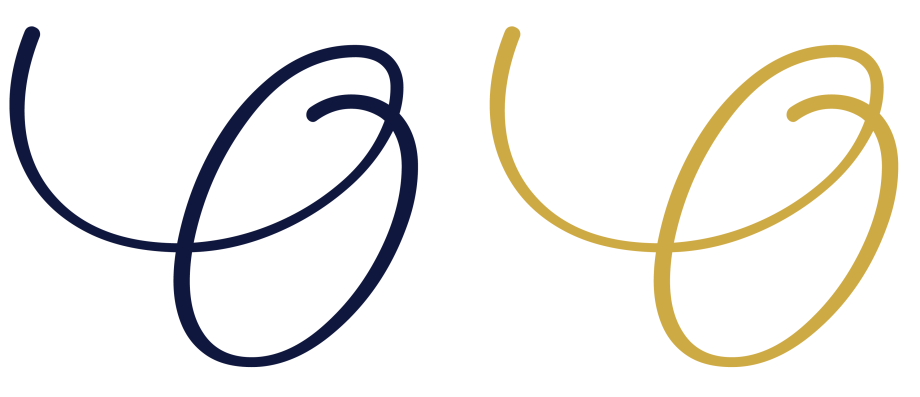 O logos blue and gold