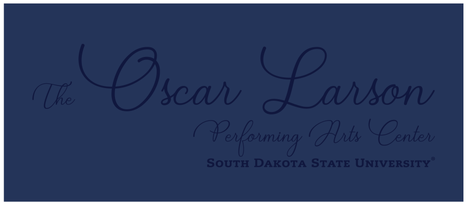 poor contract example of The Oscar Larson Performing Arts Center South Dakota State University logo