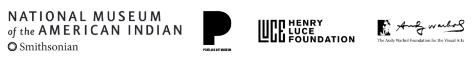 SDAM-Dakota Modern organizing & sponsor logos: National Museum of the American Indian, Portland Art Museum, Henry Luce Foundation, Andy Warhol Foundation