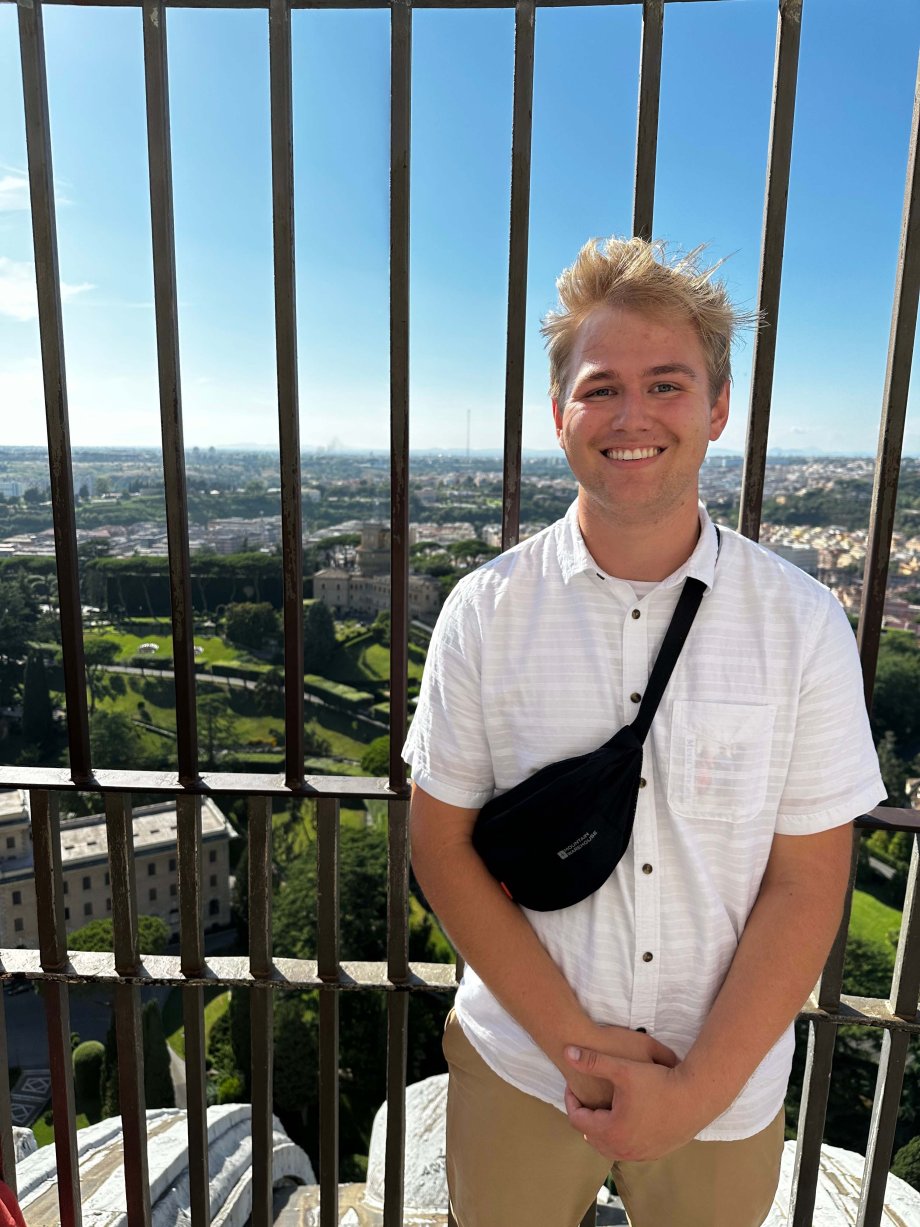Connor Matthiew at St. Peter's Basilica
