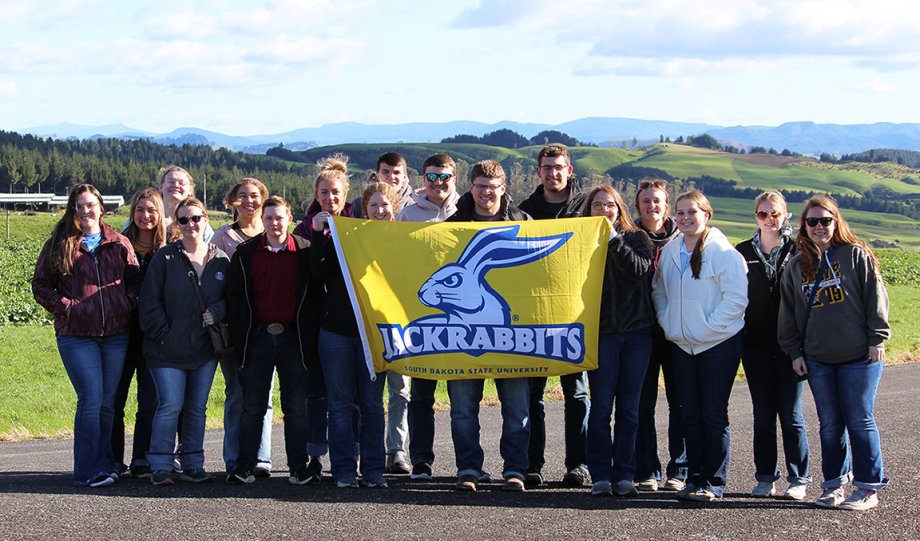 Seventeen SDSU students in the College of Agriculture, Food and Environmental Sciences studied abroad on the May 2023 New Zealand experience.