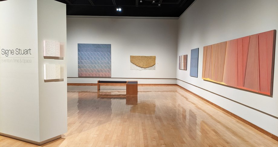A view of "Signe Stuart: Events in Time and Space," on display at the South Dakota Art Museum. 