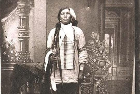 This image of Crazy Horse was allegedly taken just before his death in 1877, but it’s authenticity has been disputed since for most of his life he refused to be photographed.