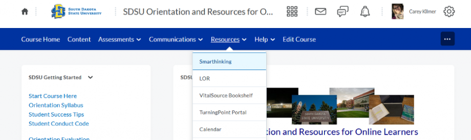 Orientation Resources Website Screen Grab