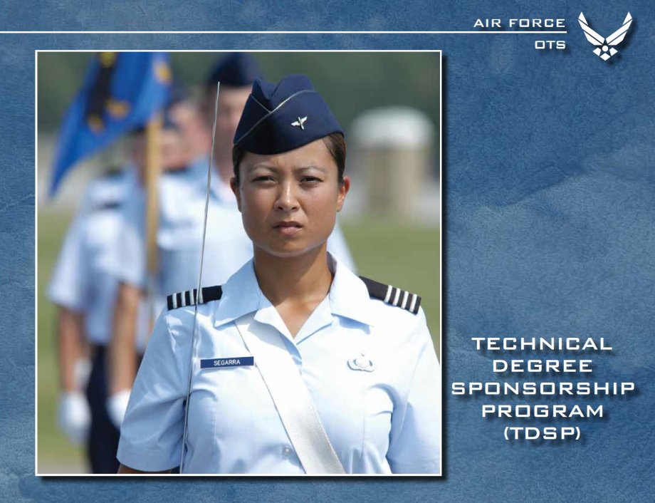 "Image of USAF cadet - image 1 describing TDSP program"