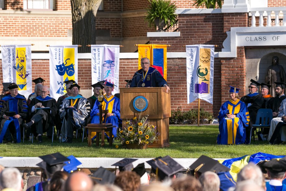 Barry H. Dunn delivers his inaugural address