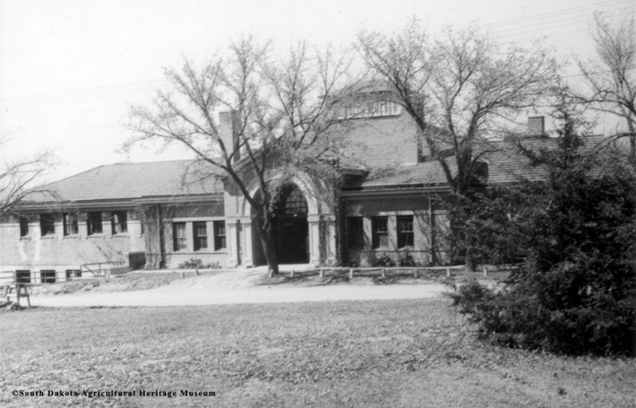 "Image of Old Stock Judging Pavilion exterior."