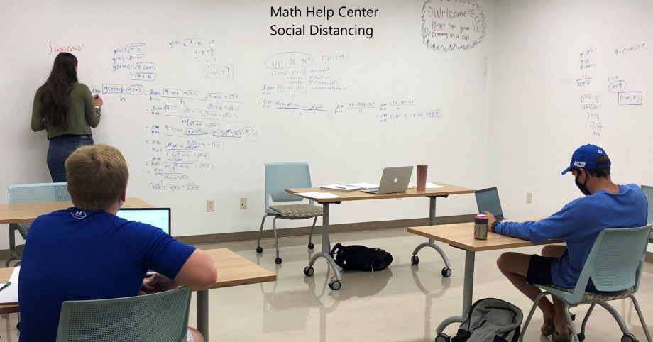 Math Help Center social distancing