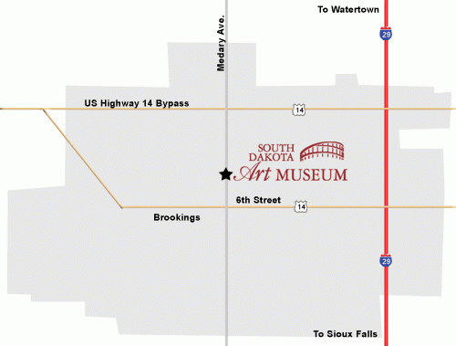 Map to Art Museum