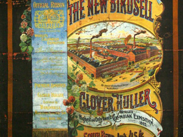 Birdsell Clover Huller label