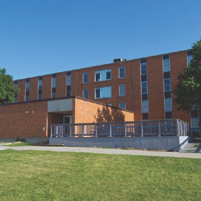 Hansen Hall during an afternoon