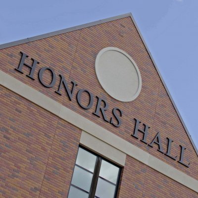 Honors Hall signage