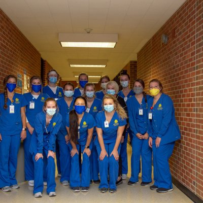 Nursing students in Wagner Hall