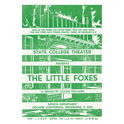 State University Theater 1953 Program for The Little Foxes