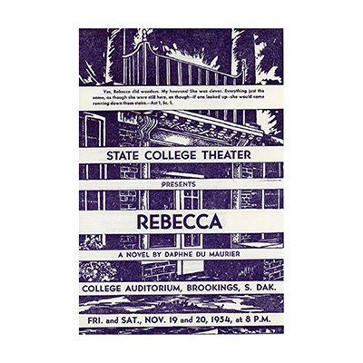 State University Theater 1954 Play Rebecca