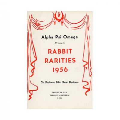 State University Theater 1956 Program for Rabbit Rarities