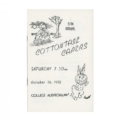 State University Theater 1958 Program for Cottontail Capers