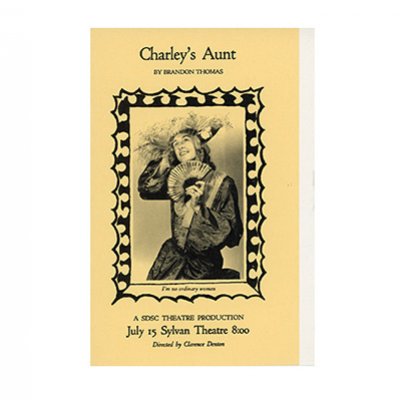 State University Theater 1959 program for the play Charley's Aunt