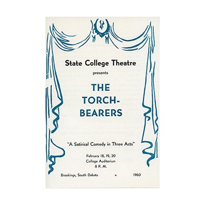State University Theater 1960 program for the play The Torchbearers