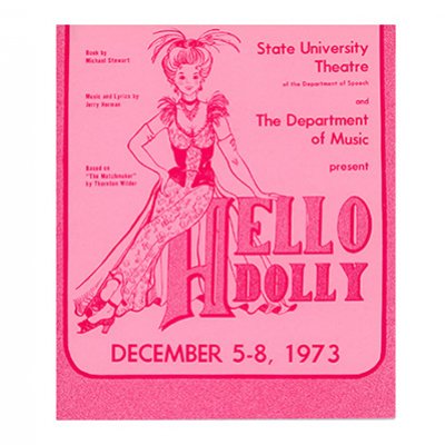 State University Theater 1973 Program for the play Hello Dolly