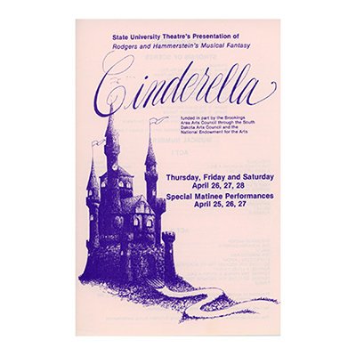State University Theater 1978 Program for the play Cinderella