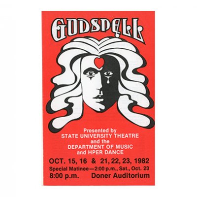 State University Theater 1982 Program for the play Godspell