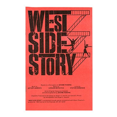 State University Theater 1983 Program for the play West Side Story