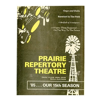Prairie Repertory Theater 1985 Program