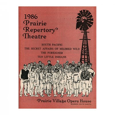 Prairie Repertory Theater 1986 Program